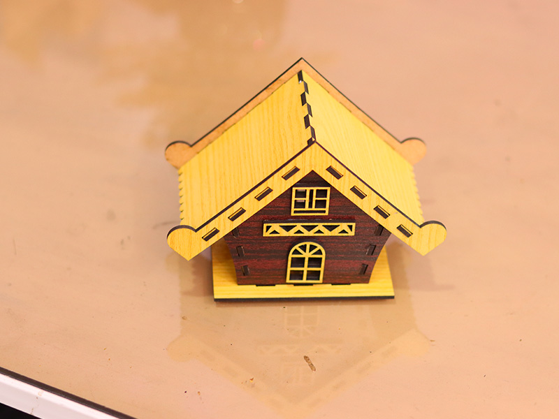 Laser Cut Christmas Decoration LED Night Light Tealight House Design