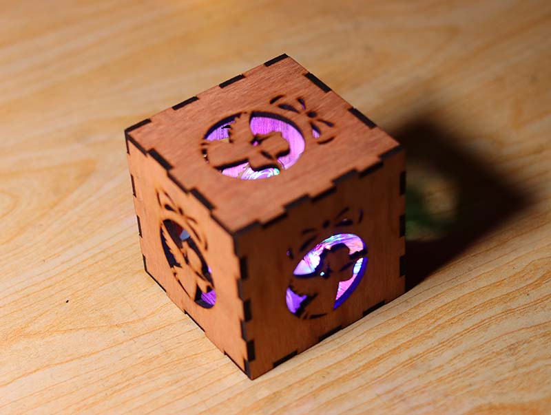 Laser Cut Angle Tealight Box for Christmas Decor Gift Idea