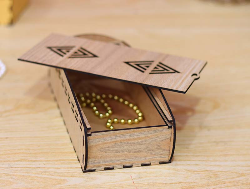 Laser Cut Wooden Sliding Gift Box Template