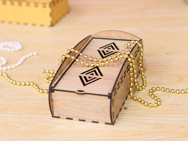 Laser Cut Wooden Sliding Gift Box Template