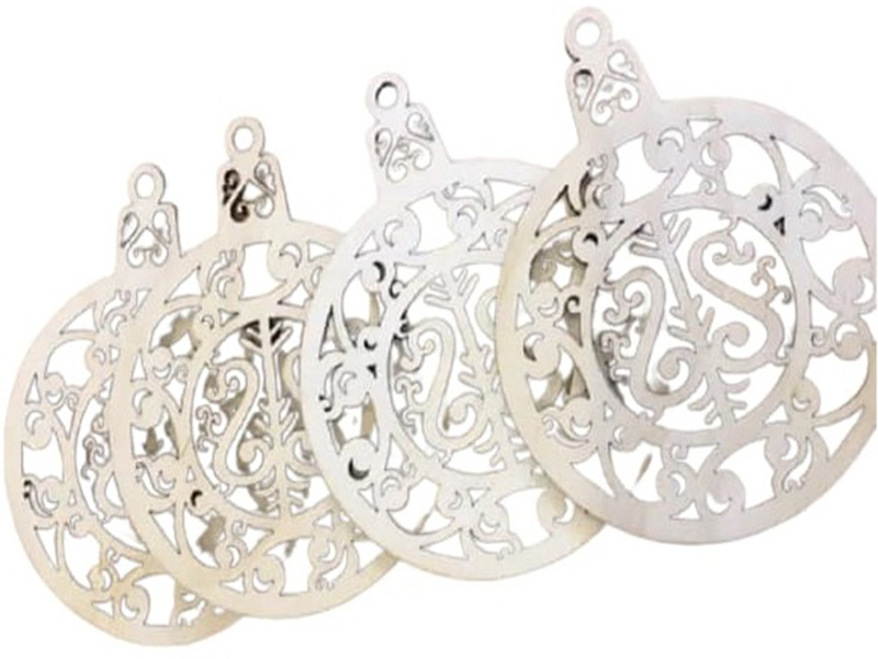 Laser Cut Christmas Ornament Pendant Template for Decoration