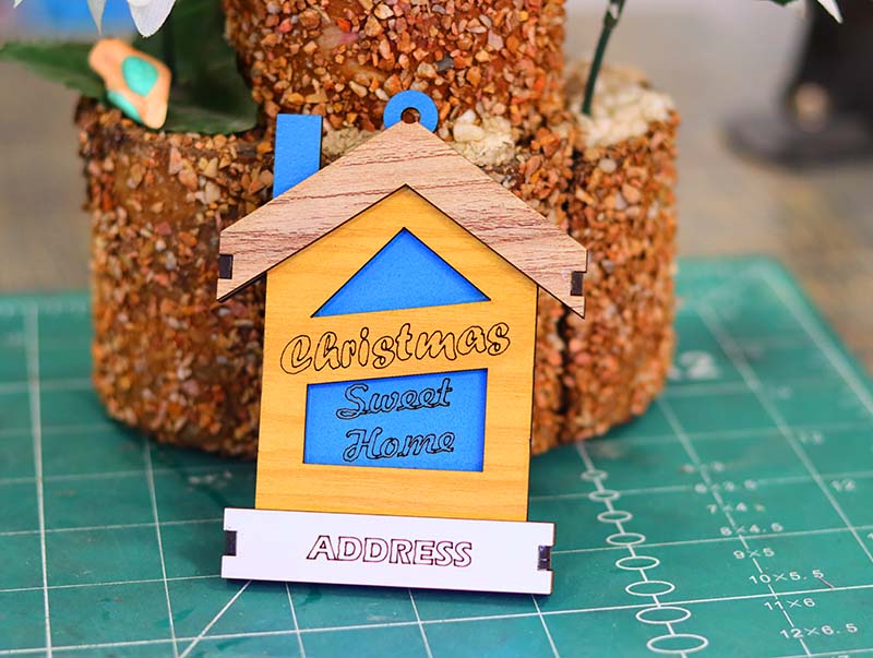 Laser Cut First Home Christmas Gift Tag Ornament