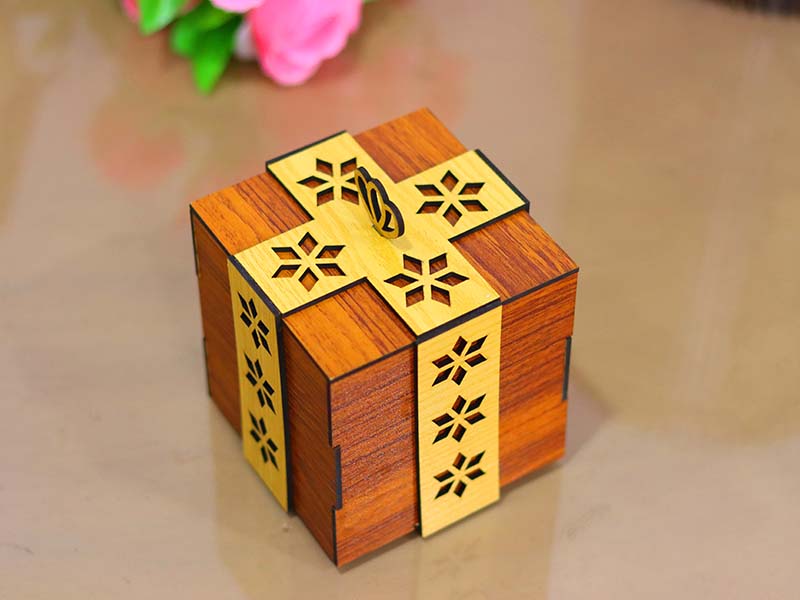 Laser Cut Gift Box Template Christmas Gift Box Birthday Gift Idea
