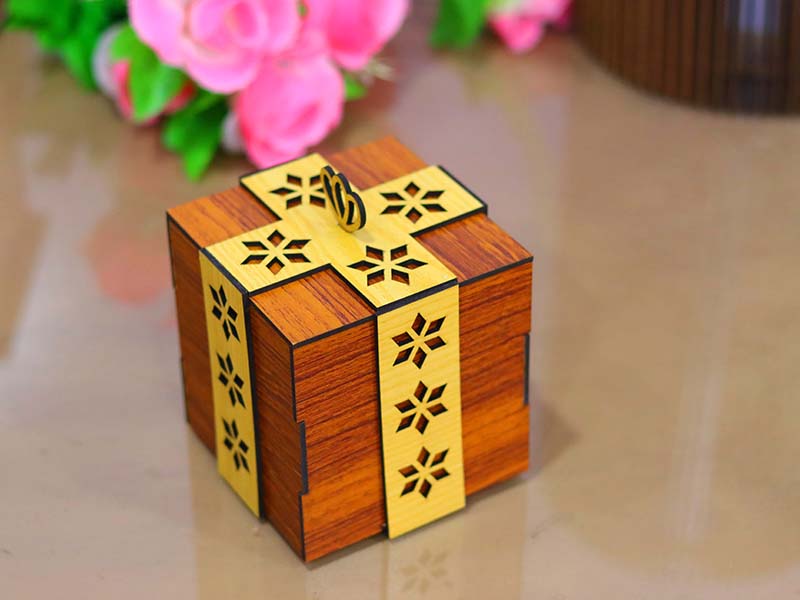 Laser Cut Gift Box Template Christmas Gift Box Birthday Gift Idea