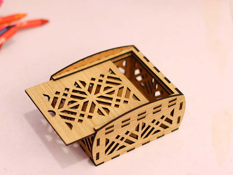 Laser Cut Sliding Lid Gift Box Design
