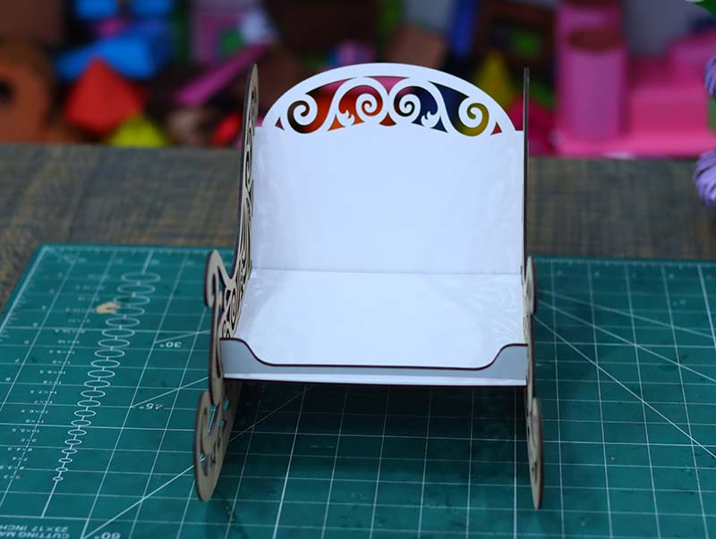Laser Cut Christmas 3D Wooden Santa Sleigh Model Kit