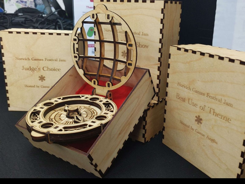 Laser Cut Christmas Santa Compass 3D Puzzle Model Kit