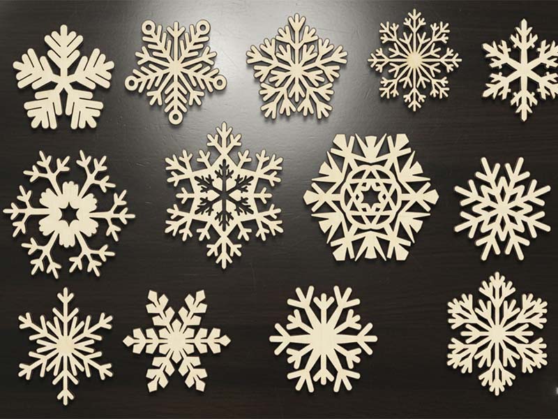 Laser Cut Snowflake Ornament for Christmas Decoration