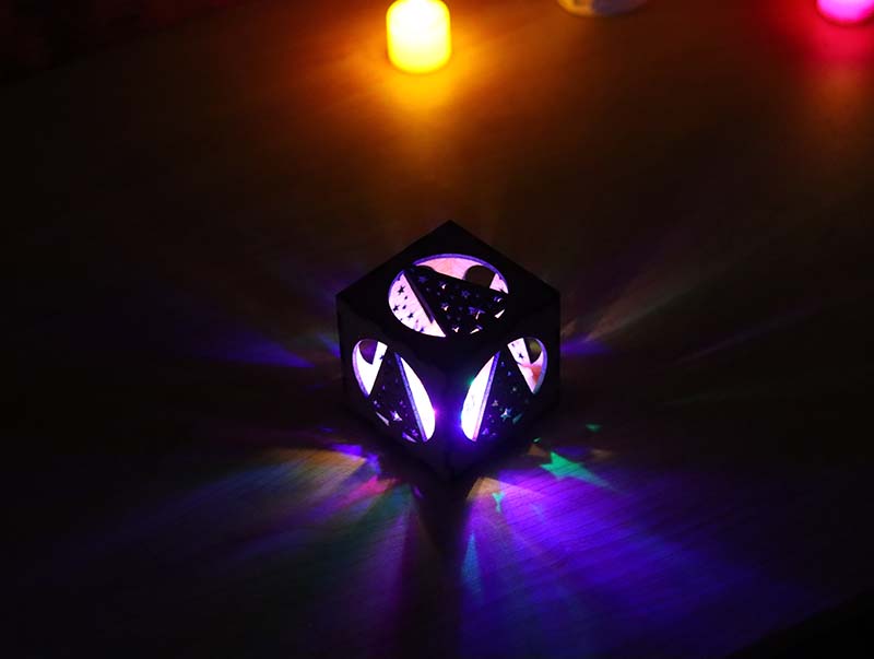 Laser Cut Tealight Candle Holder Box for Christmas Decoration