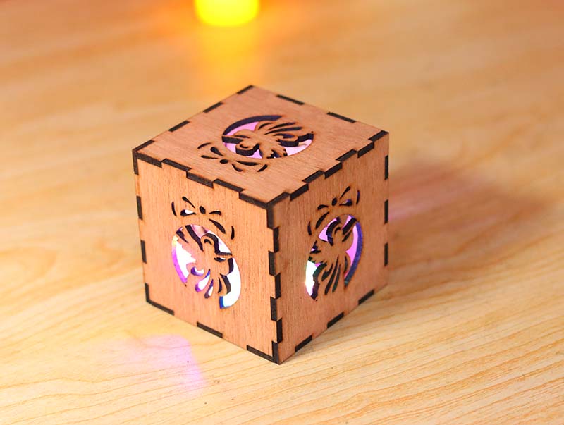 Laser Cut Angel Small Tealight Candle Holder Box for Christmas Decoration