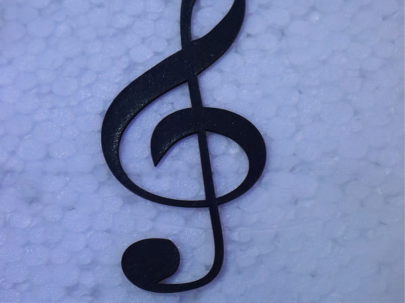 Laser Cut Music Icon for Christmas Decoration Template