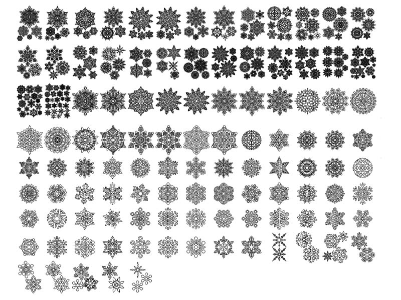 Laser Cut Christmas Snowflakes Pendant for Decoration