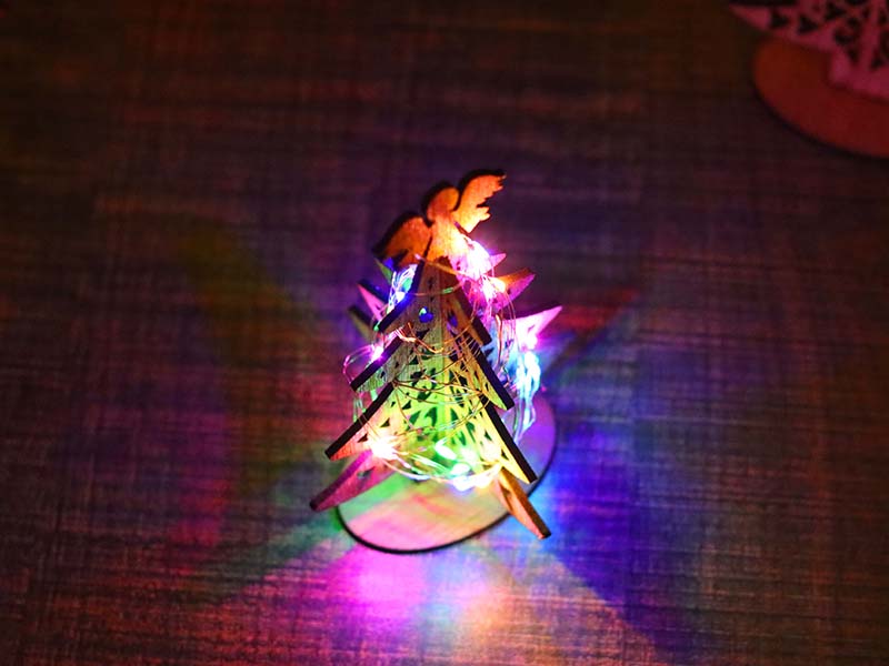 Laser Cut Wooden Christmas Tree Decorations