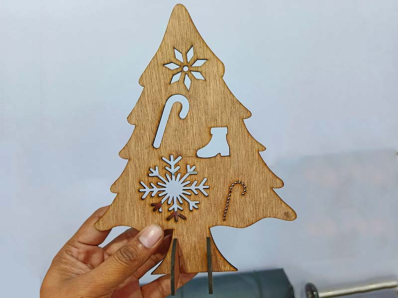 Laser Cut Christmas Tree Stand for Decorations