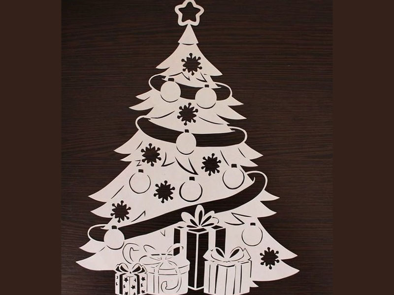 Laser Cut Christmas Tree Decoration Ornament Item
