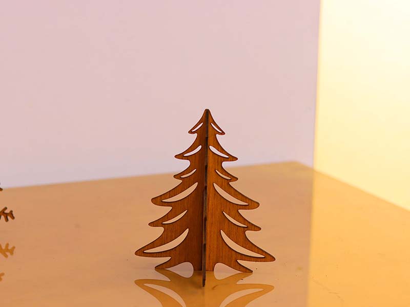 Laser Cut Christmas Tree Model for Christmas Decoration