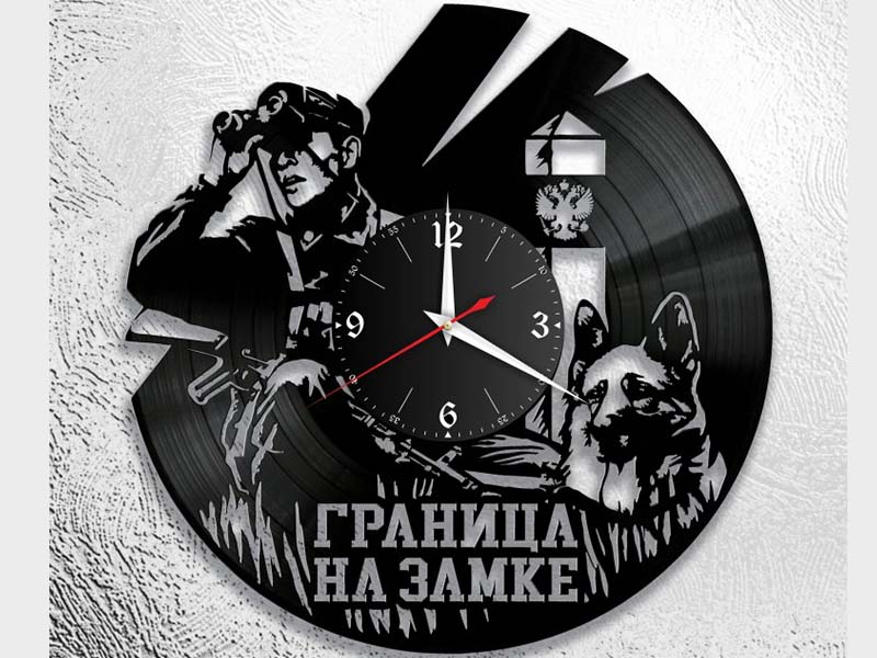 Laser Cut Upcoming Day of Border Guards Wall Clock Design