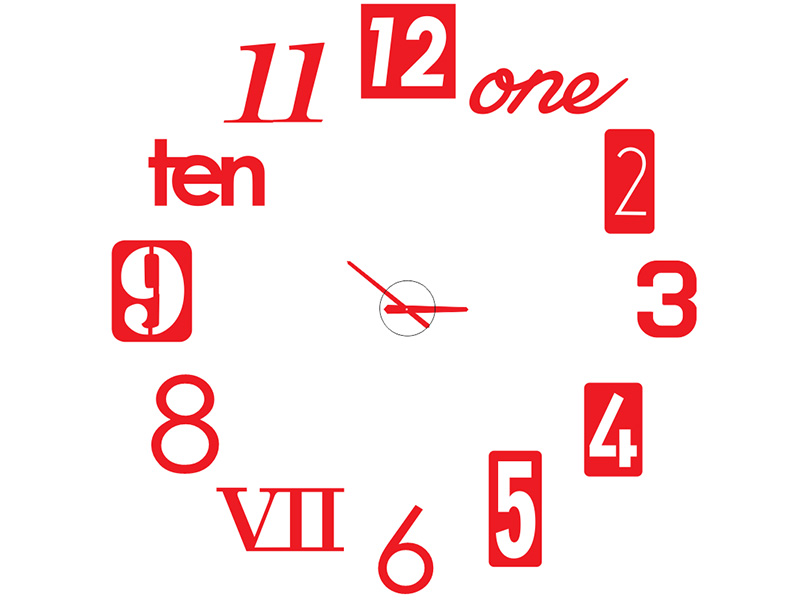 Laser Cut Wooden 3D Modern Wall Clock