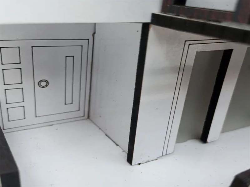 Laser Cut 3D Puzzle Dollhouse Model