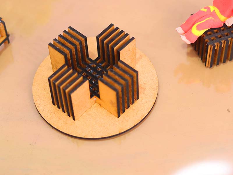 Laser Cut Dollhouse Template Miniature Chair and Table