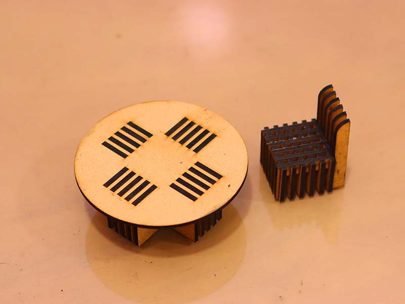 Laser Cut Dollhouse Template Miniature Chair and Table