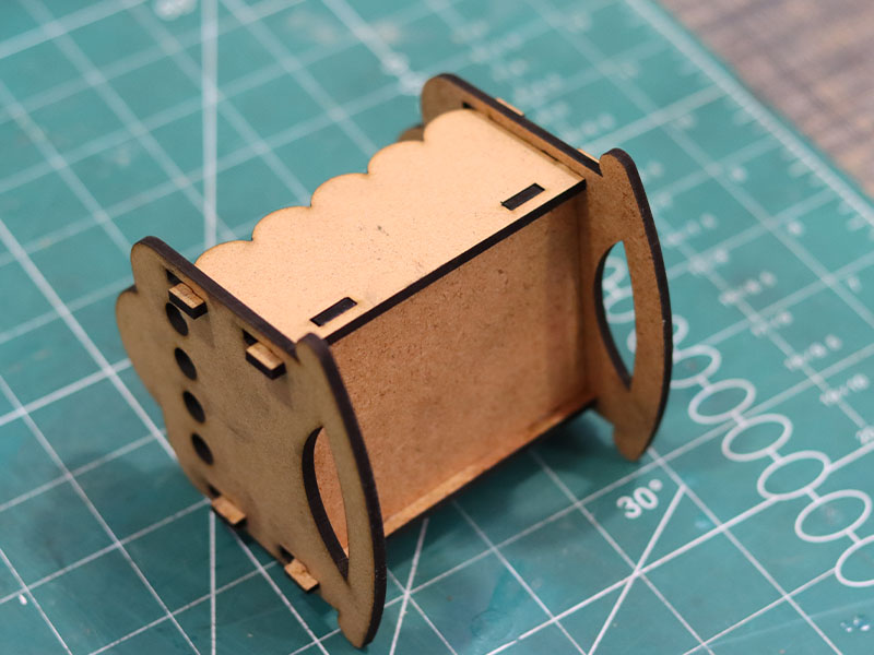 Laser Cut Baby Cradle Dollhouse Miniature Furniture Design