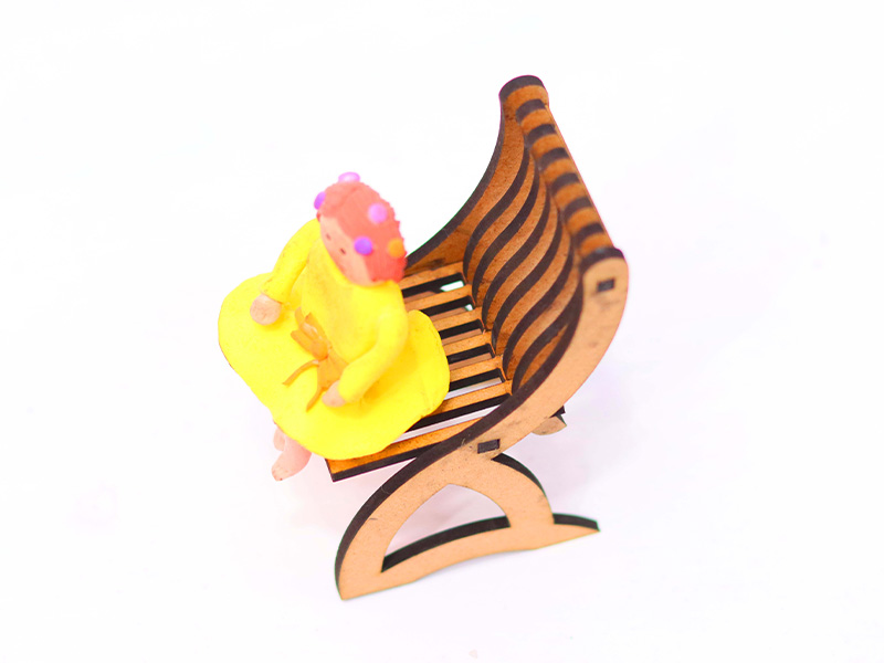 Laser Cut Dollhouse Furniture Miniature Chair Design