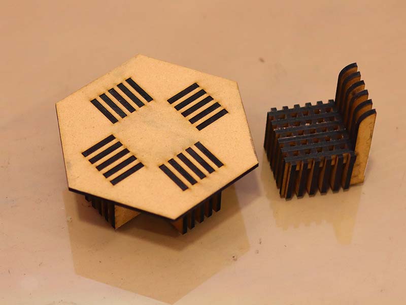 Laser Cut Dollhouse Miniature Chair and Table Furniture
