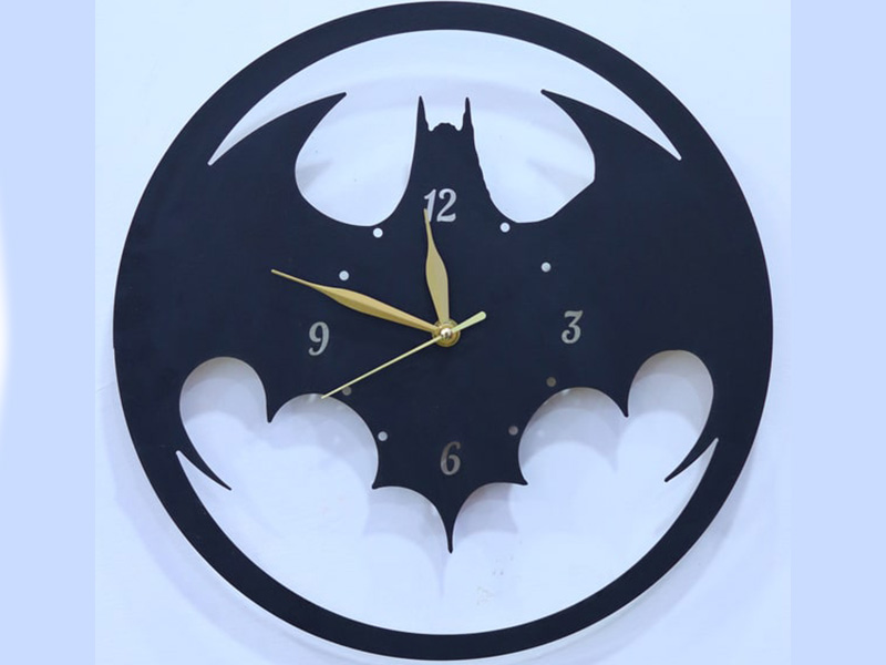 Laser Cut Batman Wall Clock Round Wall Clock