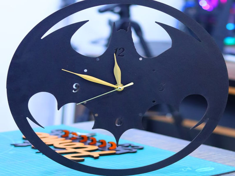 Laser Cut Batman Wall Clock Round Wall Clock