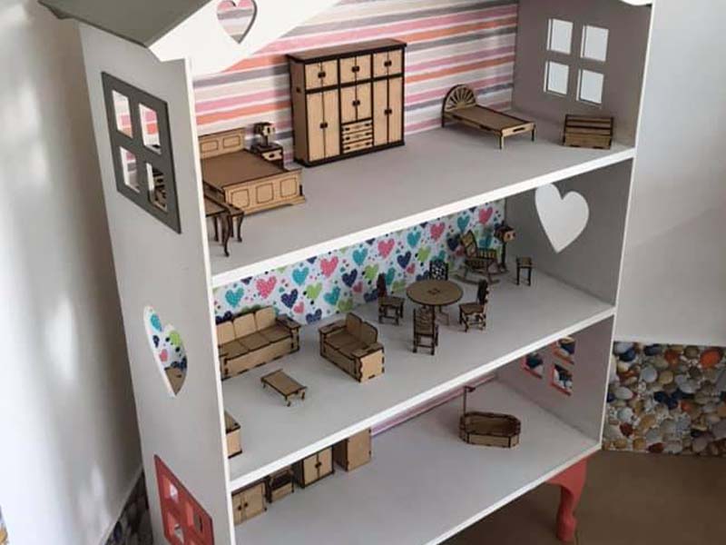 Laser Cut Dollhouse Furniture Plans Miniature Furniture Design