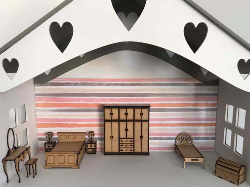 Laser Cut Dollhouse Furniture Plans Miniature Furniture Design