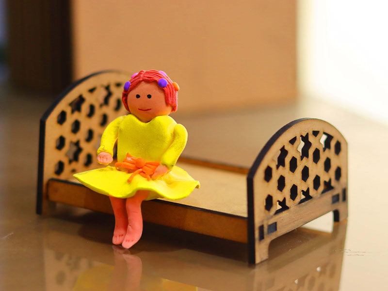Laser Cut Dollhouse Miniature Bed Design Dollhouse Furniture Plans