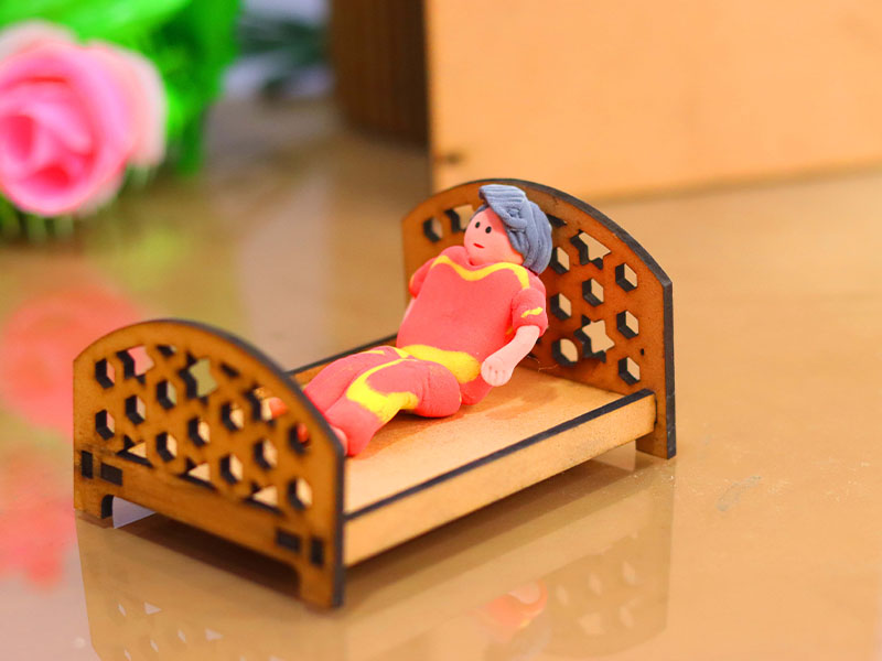 Laser Cut Dollhouse Miniature Bed Design Dollhouse Furniture Plans