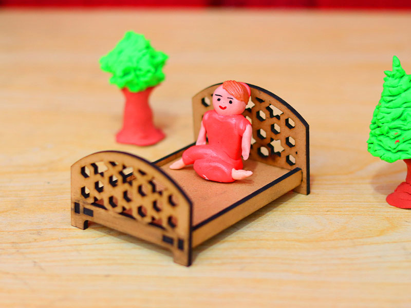 Laser Cut Dollhouse Miniature Bed Design Dollhouse Furniture Plans