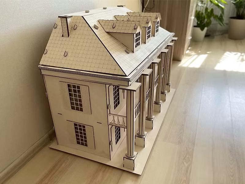 Laser Cut Dollhouse Model Architecture Template