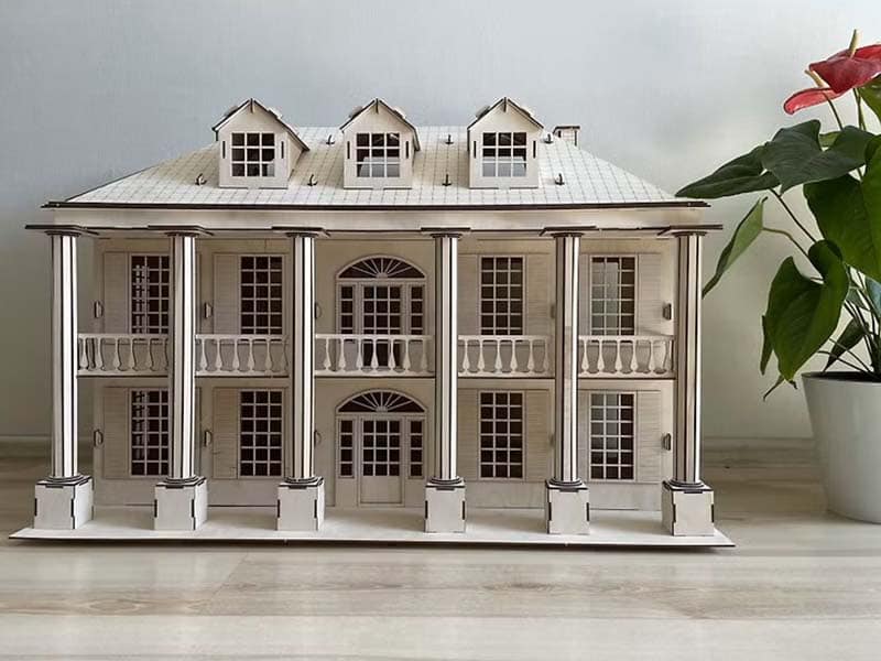 Laser Cut Dollhouse Model Architecture Template