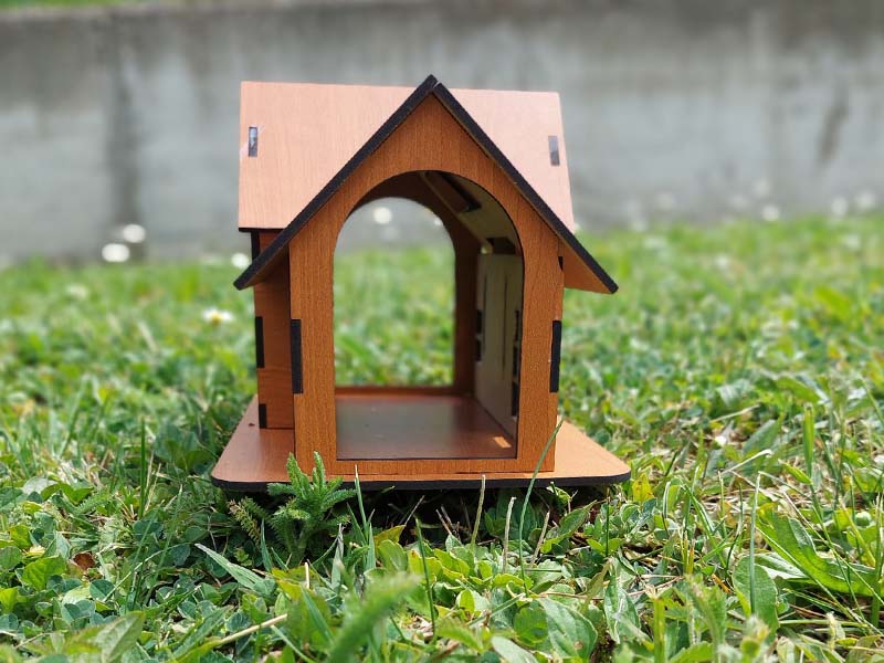 Laser Cut Dollhouse Plans Wooden House Template
