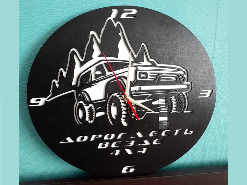 Laser Cut 4×4 Off Road Wall Clock
