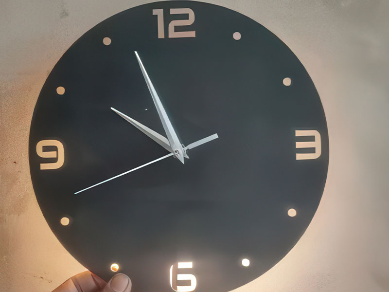 Laser Cut Chand Hub Heart Shape Wall Clock Wall Decoration Idea