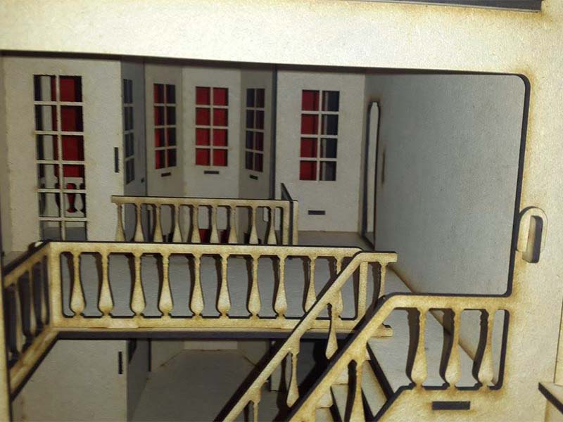 Laser Cut Fantasy Mansion Dollhouse Wood 3D Puzzle Toy Model
