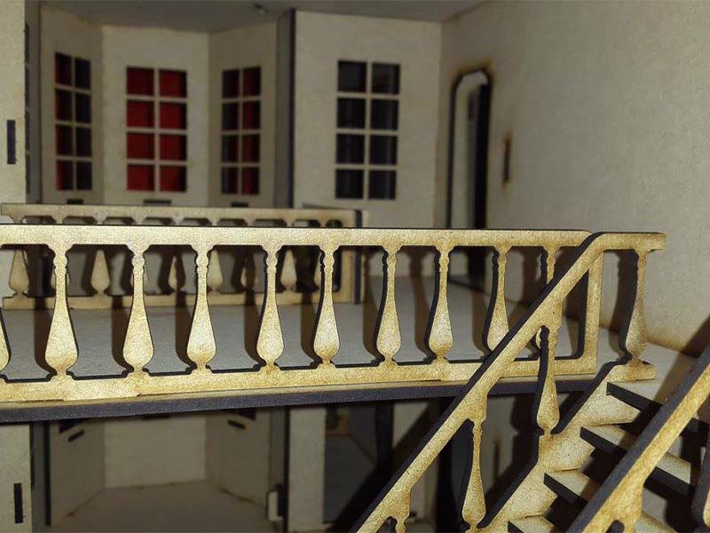Laser Cut Fantasy Mansion Dollhouse Wood 3D Puzzle Toy Model