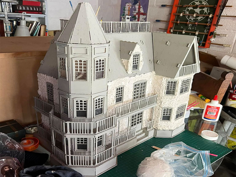 Laser Cut Dollhouse Template Wooden Barbie Doll House Model Kit