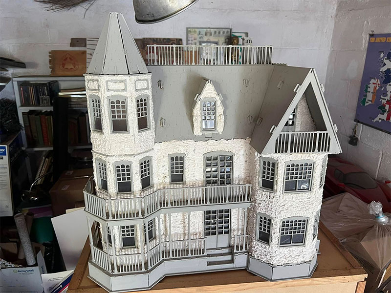 Laser Cut Dollhouse Template Wooden Barbie Doll House Model Kit