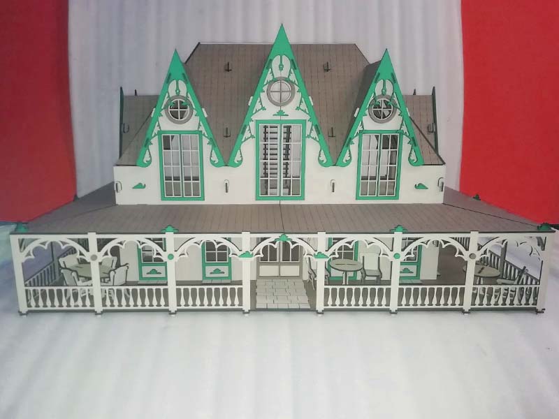 Laser Cut Fairy Tale Villa 3D Puzzle Dollhouse Model