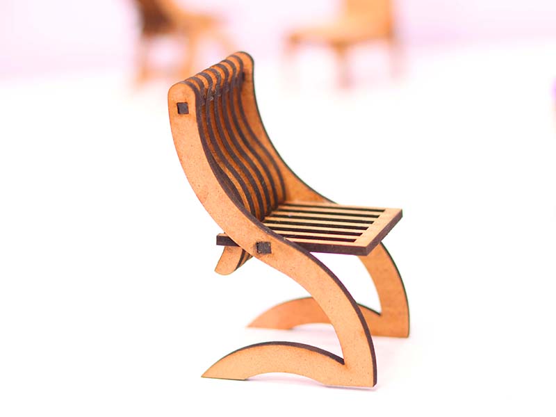 Laser Cut Miniature Chair Design Dollhouse Furniture Plans