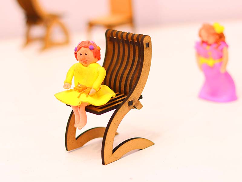 Laser Cut Miniature Chair Design Dollhouse Furniture Plans