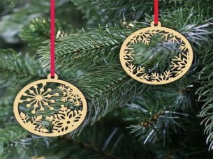 Laser Cut Christmas Snowflakes Ornaments Design