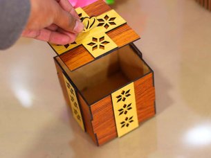 Laser Cut Gift Box Template Christmas Gift Box Birthday Gift Idea