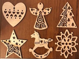 Laser Cut Christmas Pendant for Decoration Ideas